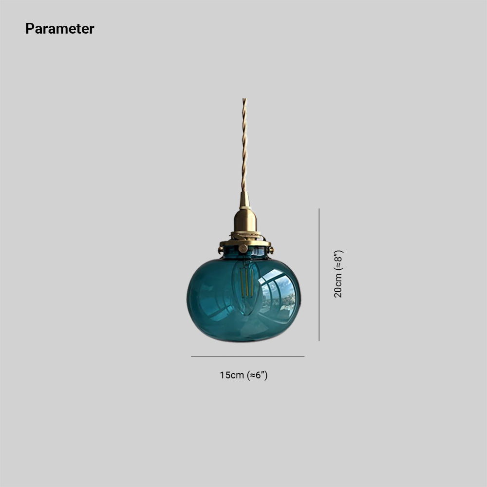 Valentina Vintage Design LED Hanglamp Glas Slaapkamer Woonkamer