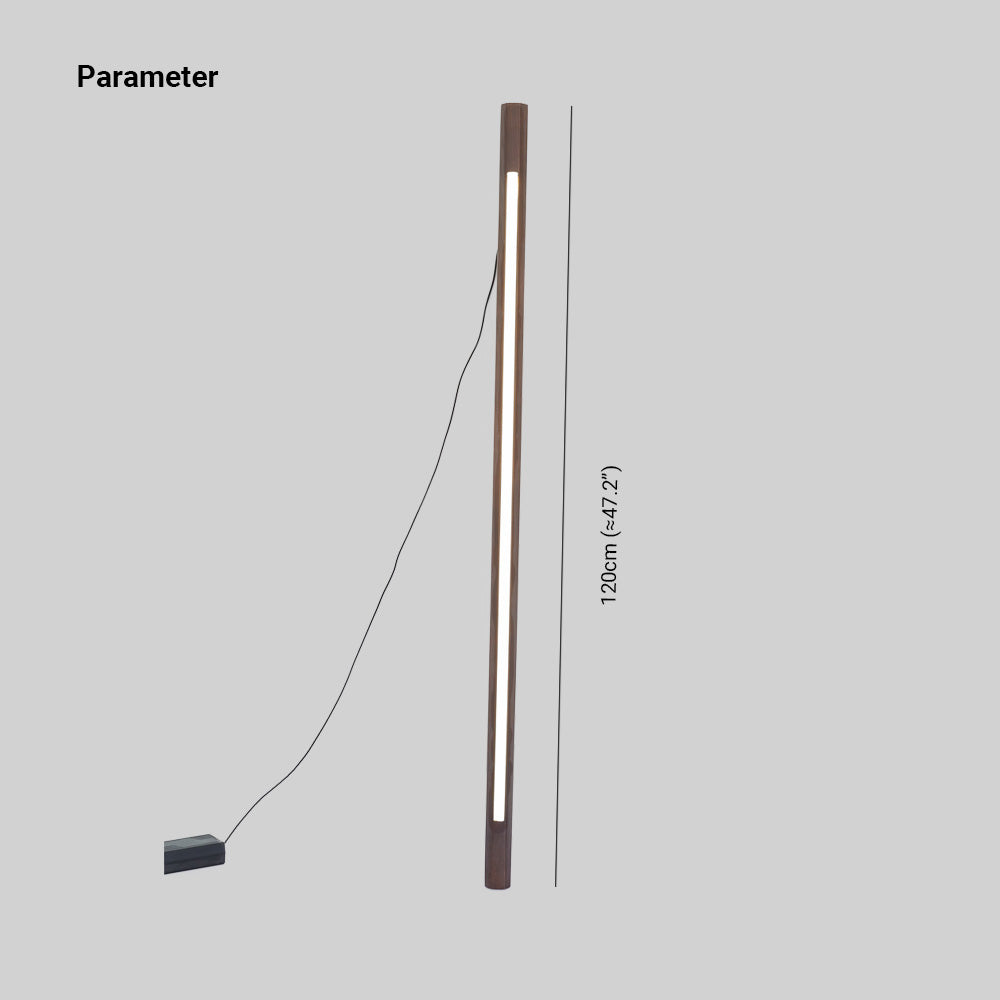 Ozawa Moderne Design LED Minimalistische Lineaire Vloerlamp Hout/Acryl Woonkamer/Bedkamer