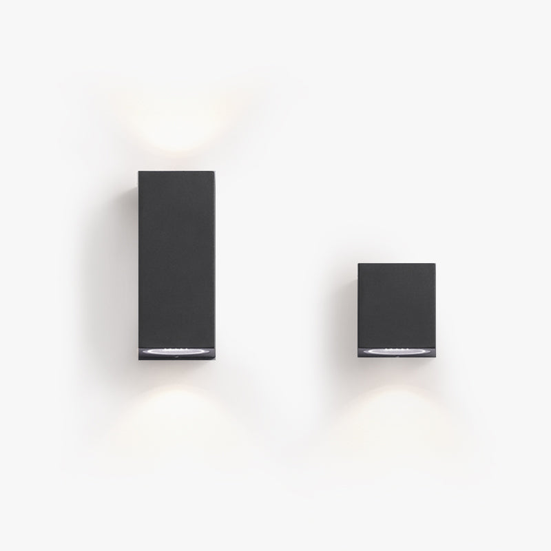 Orr Minimalistisch Kleine LED Wandlamp Zwart Glas Metaal Glas Hal Tuin