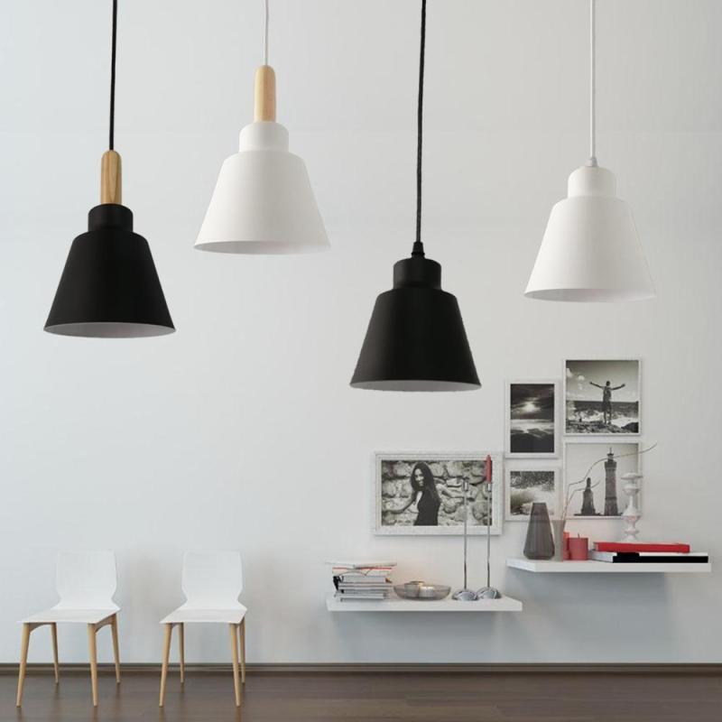 Nazifa Moderne Design LED Hanglamp Zwart Wit Metaal Slaapkamer Eetkamer