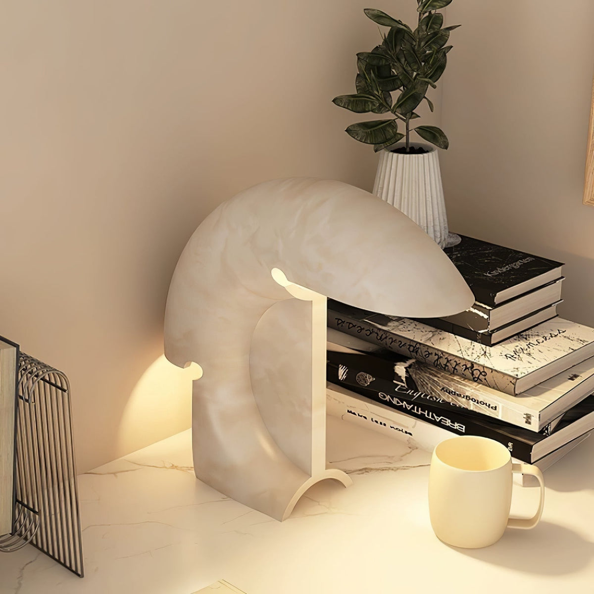 Emmy Moderne tafellamp van marmer