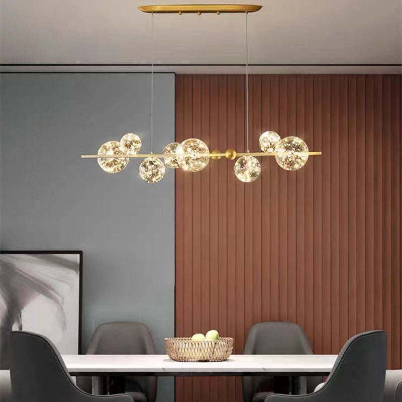 Valentina Modern Cirkel Round Metaal Glas Hanglampens Woonkamer Slaapkamer