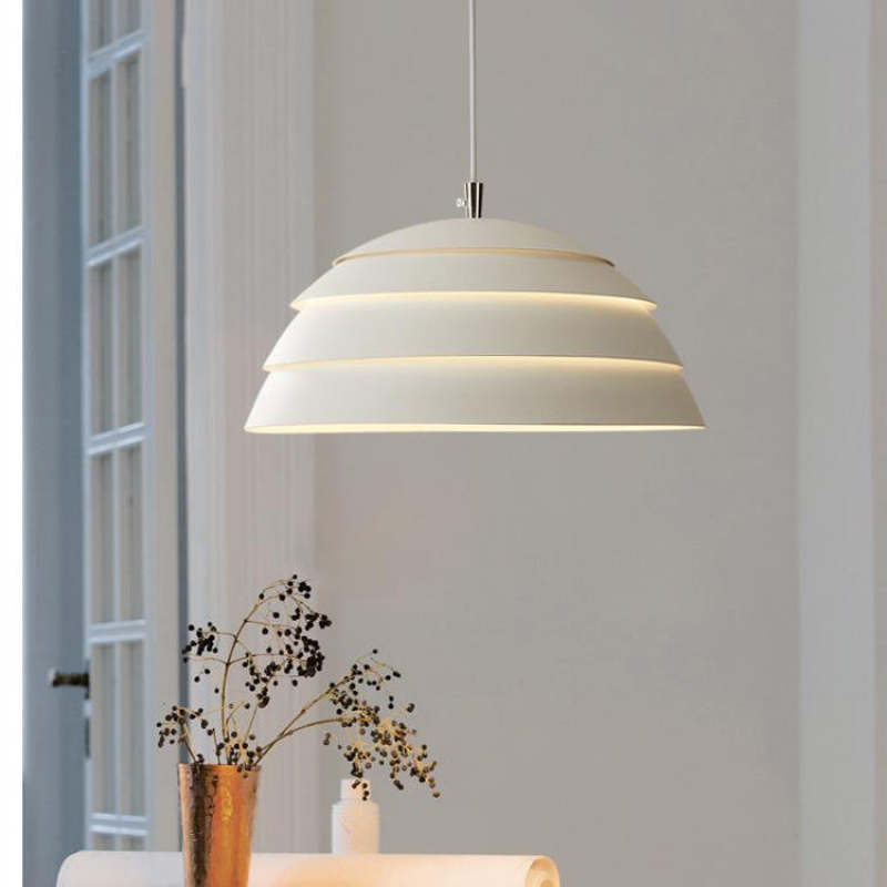 Nazifa Ronde LED Hanglampen Wit Zwart Metaal Eetkamer Slaapkamer