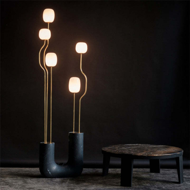 Felix Design LED Vloerlampen Zwart Metaal Glas Eetkamer Slaapkamer