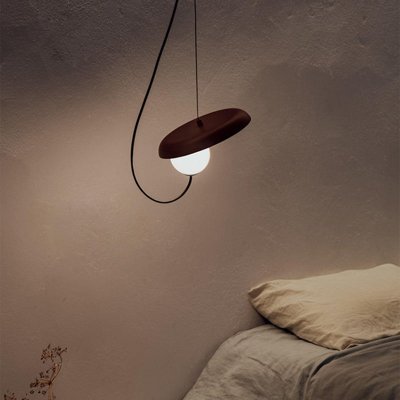 Avi Stijlvolle Art Deco Hanglampen Zwart/Wit/Koper Slaap/Woonkamer