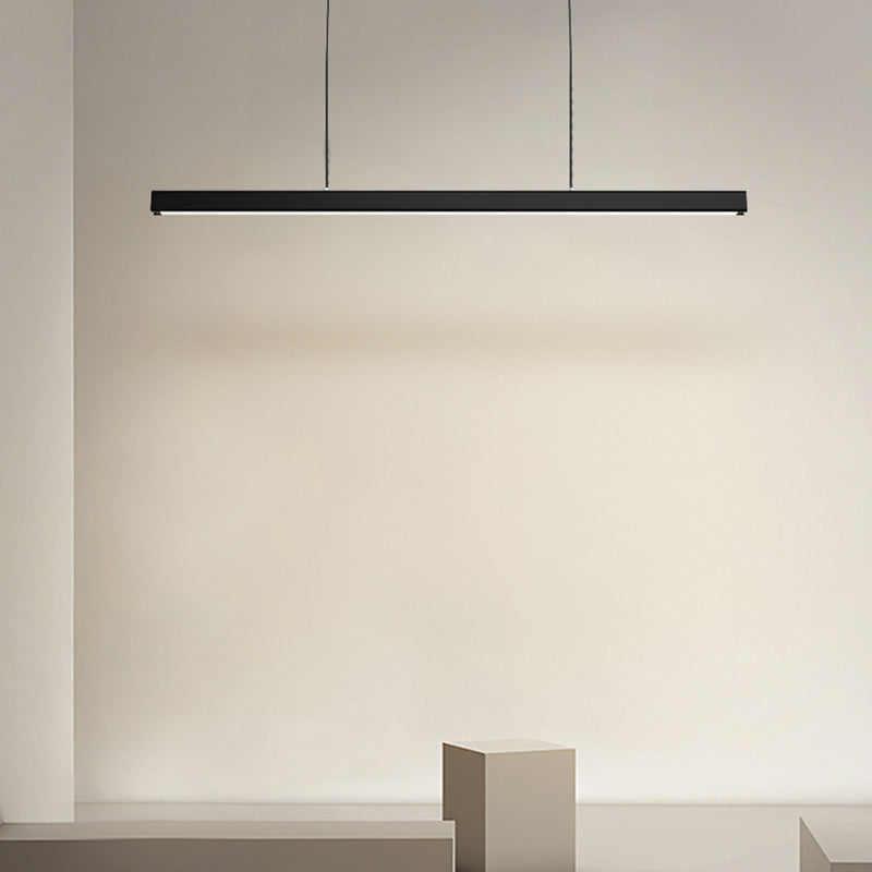 Edge Industriele LED Hanglamp Zwart Wit Metaal Hout Eetkamer