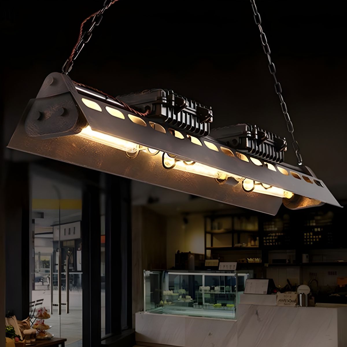 Cooley Moderne Industriële Metaal Hanglamp Roest