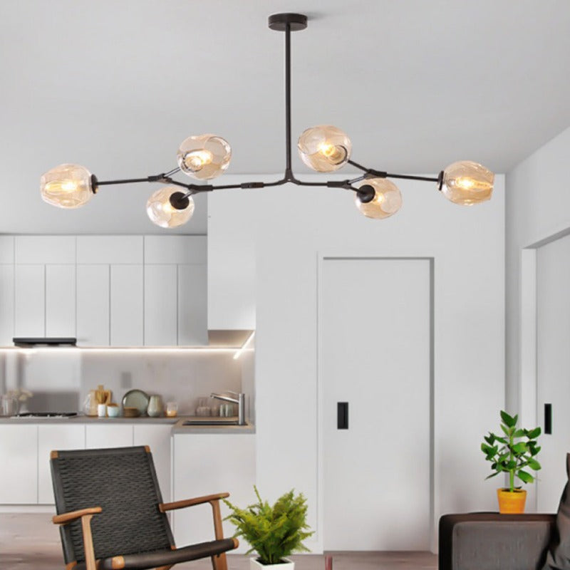 Valentina Ronde LED Hanglampen Metaal Glas Slaapkamer Woonkamer