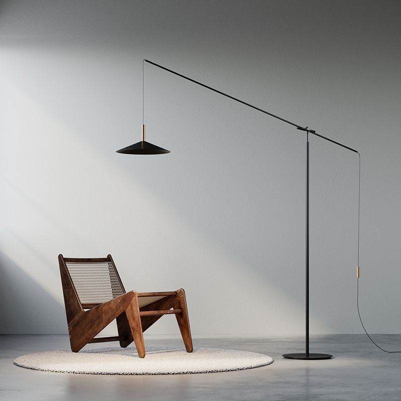 Carins Moderne Design LED Vloerlamp Zwart Metaal Woonkamer
