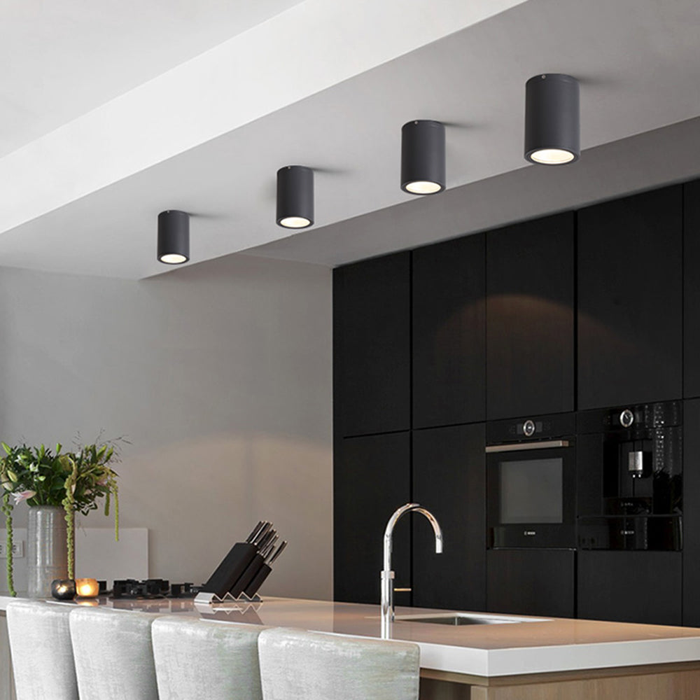 Orr Modern LED Rond Kleine Witte Zwart Metaal Woonkamer Buiten