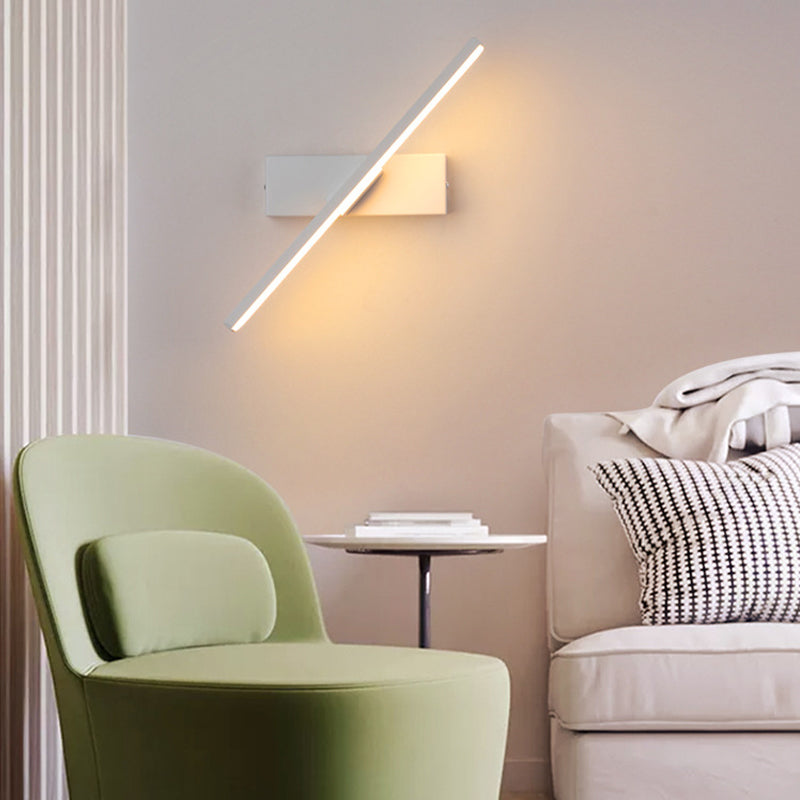Edge Modern Industriele LED Wandlamp Zwart/Wit Metaal Silicium Woon/Slaapkamer