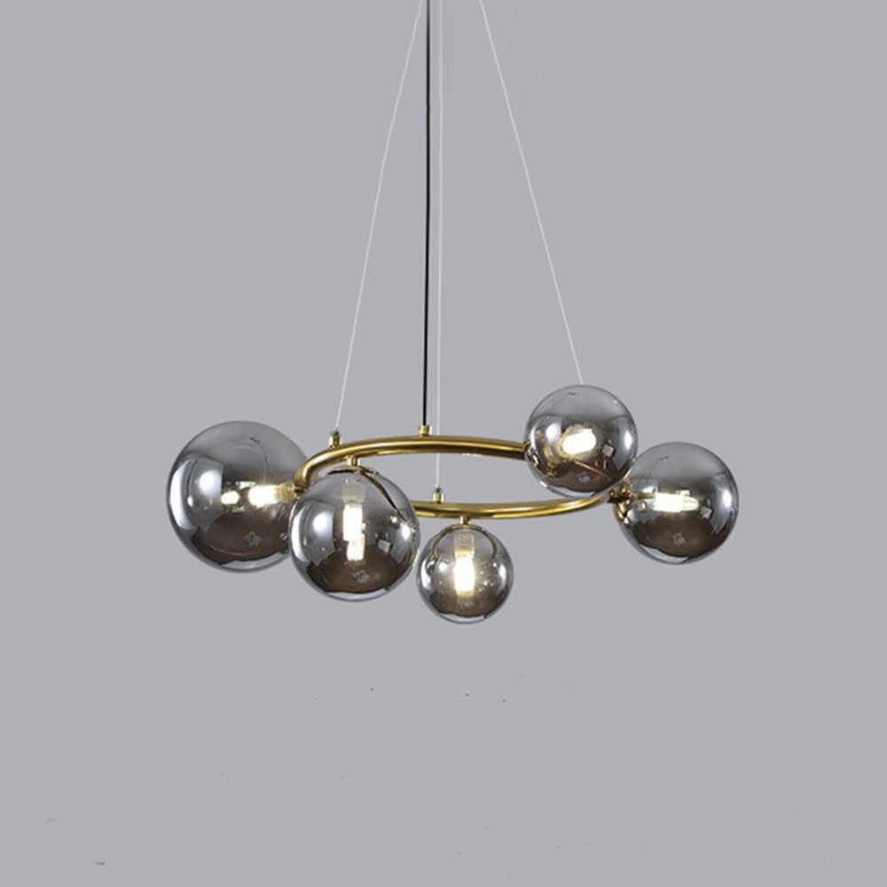 Valentina Moderne Design LED Wave Hanglamp Metaal/Glas Wit/Goud Woon/Slaap/Eetkamer