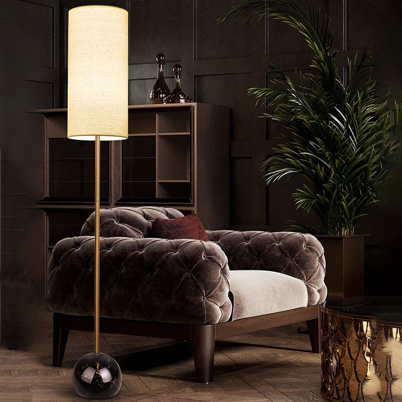 Eryn Moderne Design LED Cilindervorm Vloerlamp Metaal Stof Eetkamer/Woonkamer/Kelder/Hal