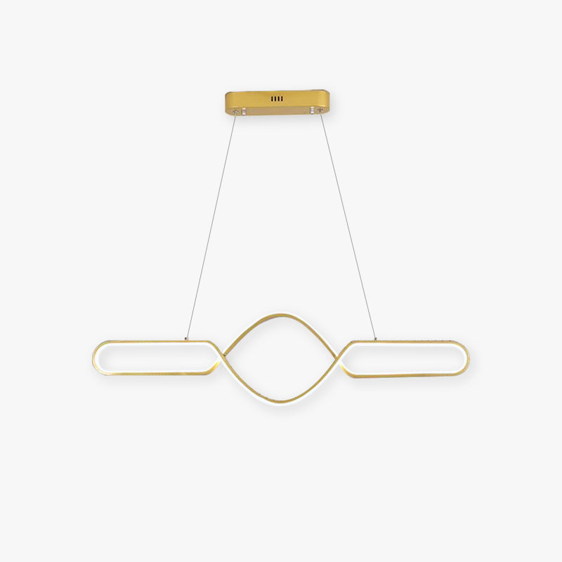 Bouvet Scandinavische Geometrische Metalen Kruislineaire Hanglamp