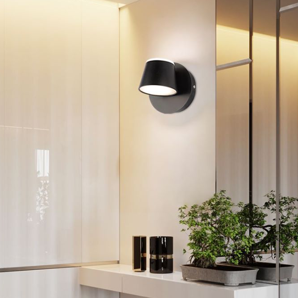 Cooley Design Kleine LED Wandlamp Wit Metaal Slaapkamer Badkamer