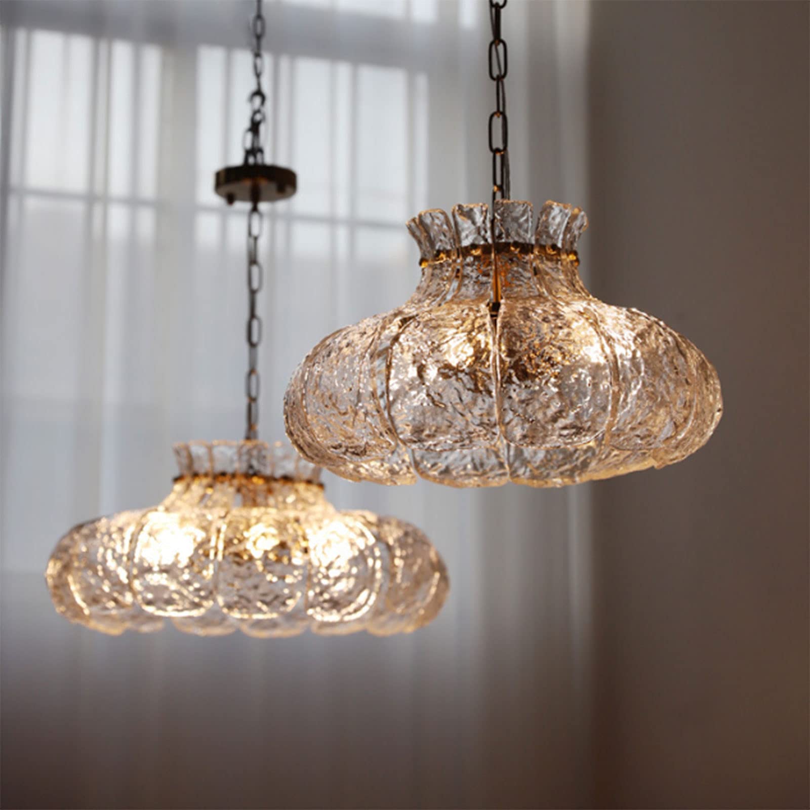 Bella Modern Peer Gevormd Kroonluchters IJs Smelten Glas Slaapkamer