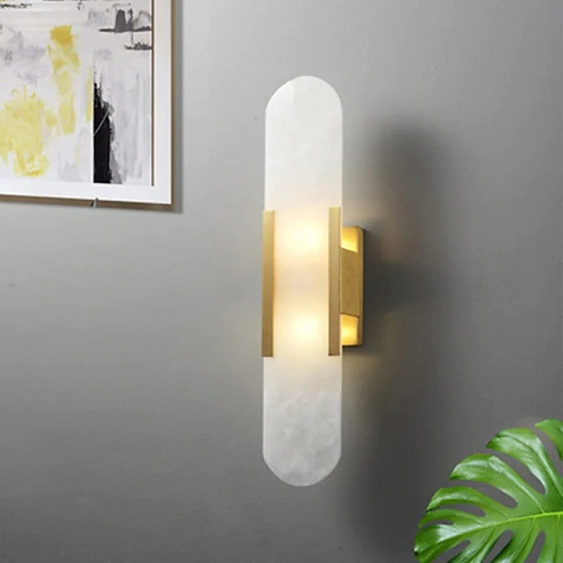 Chan Design LED Wandlampen Zwart Goud Dolomiet Metaal Hal Eetkamer