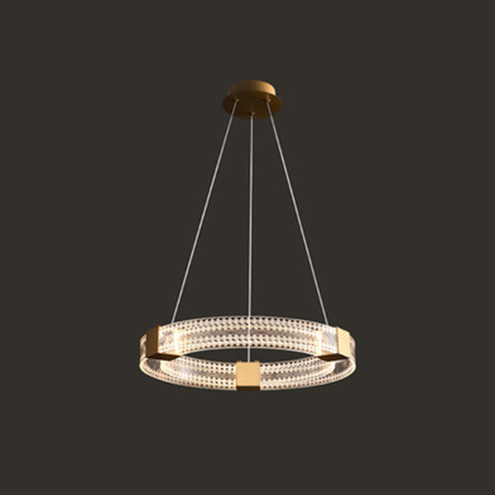 Evette Modern Ronde/Ovaal LED Hanglamp Acryl/Metaal Goud Slaap/Woon/Eetkamer