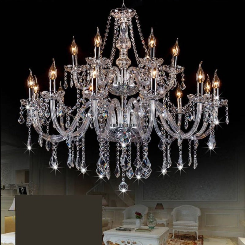 Silva Vintage Design LED Kroonluchter Glas Woonkamer Keuken