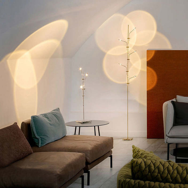 Salgado Vloerlampen Zonsondergang Projector Wit Woonkamer Slaapkamer