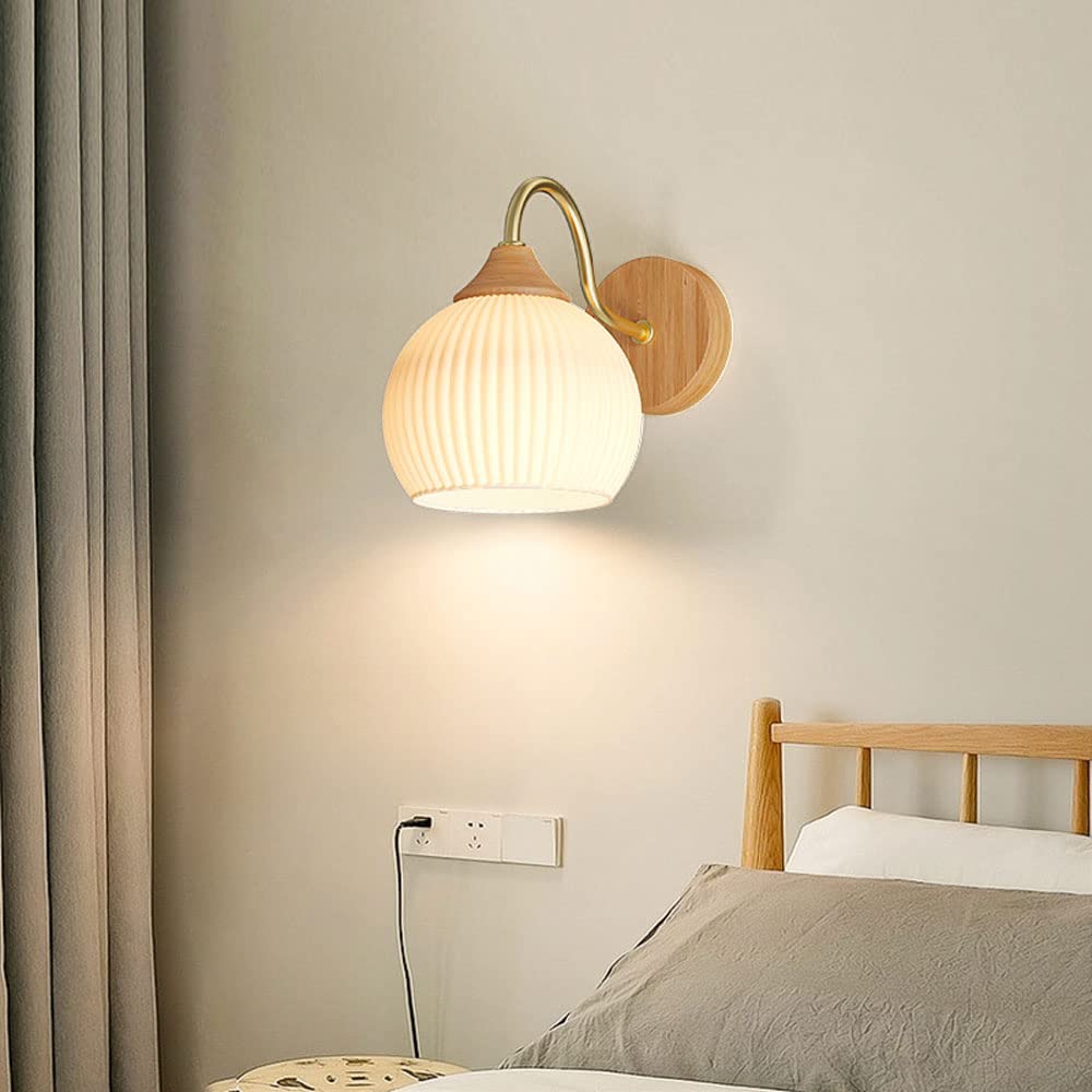Ozawa Minimalist LED Wandlampen Wit Zwart Hars Glas Woonkamer