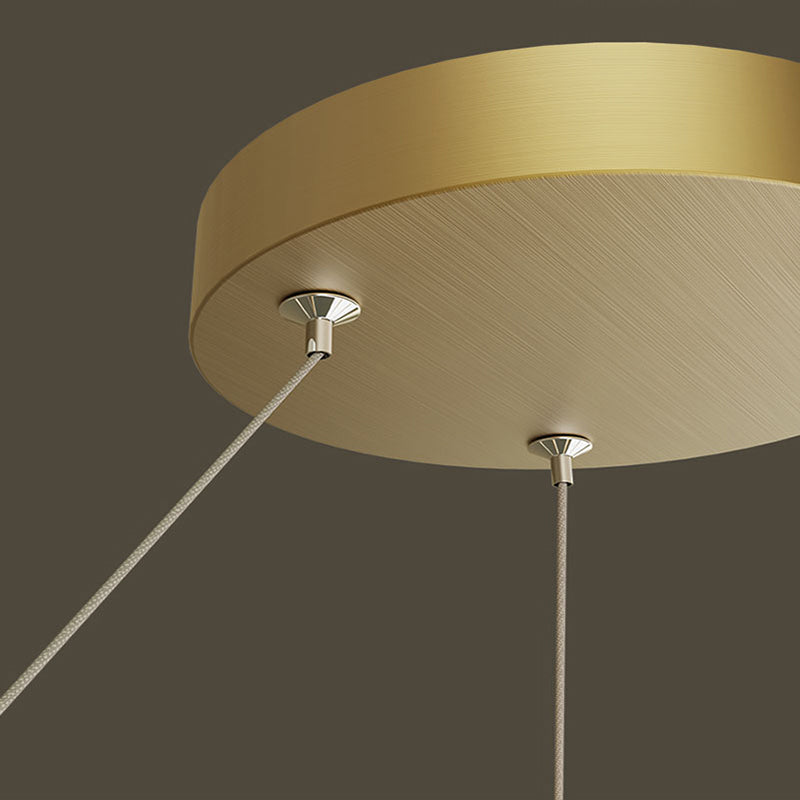 Arisha Gebogen Cirkel Hanglampen Koper Woonkamer Eetkamer