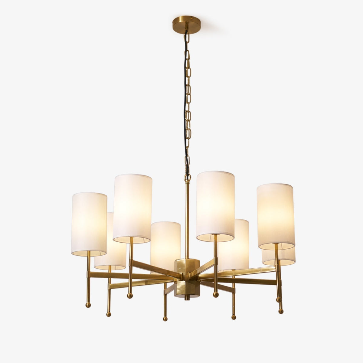 Ulcarisra Traditionele Vintage Kroonluchter van messing met Stoffen