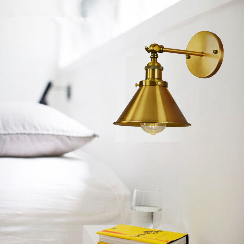 Brady Industrie LED Wandlampen Zilver Zwart Goud Metaal Eetkamer