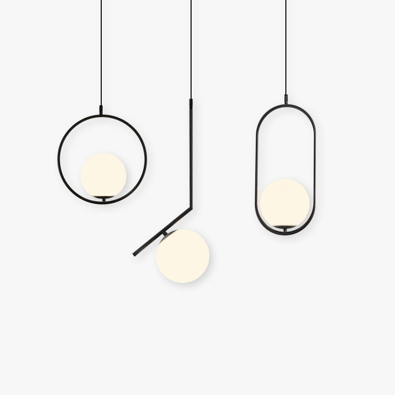 Valentina Ronde Design LED Hanglampen Metaal Glas Eetkamer Woonkamer