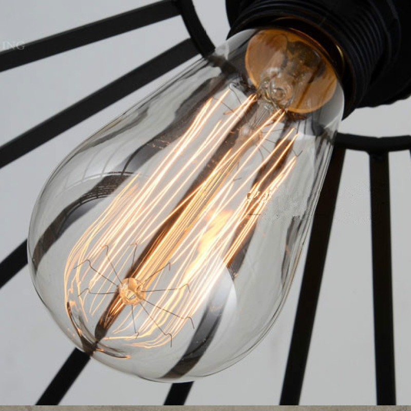 Alessio Retro LED Hanglampen Bruin Metaal Touw Eetkamer Slaapkamer