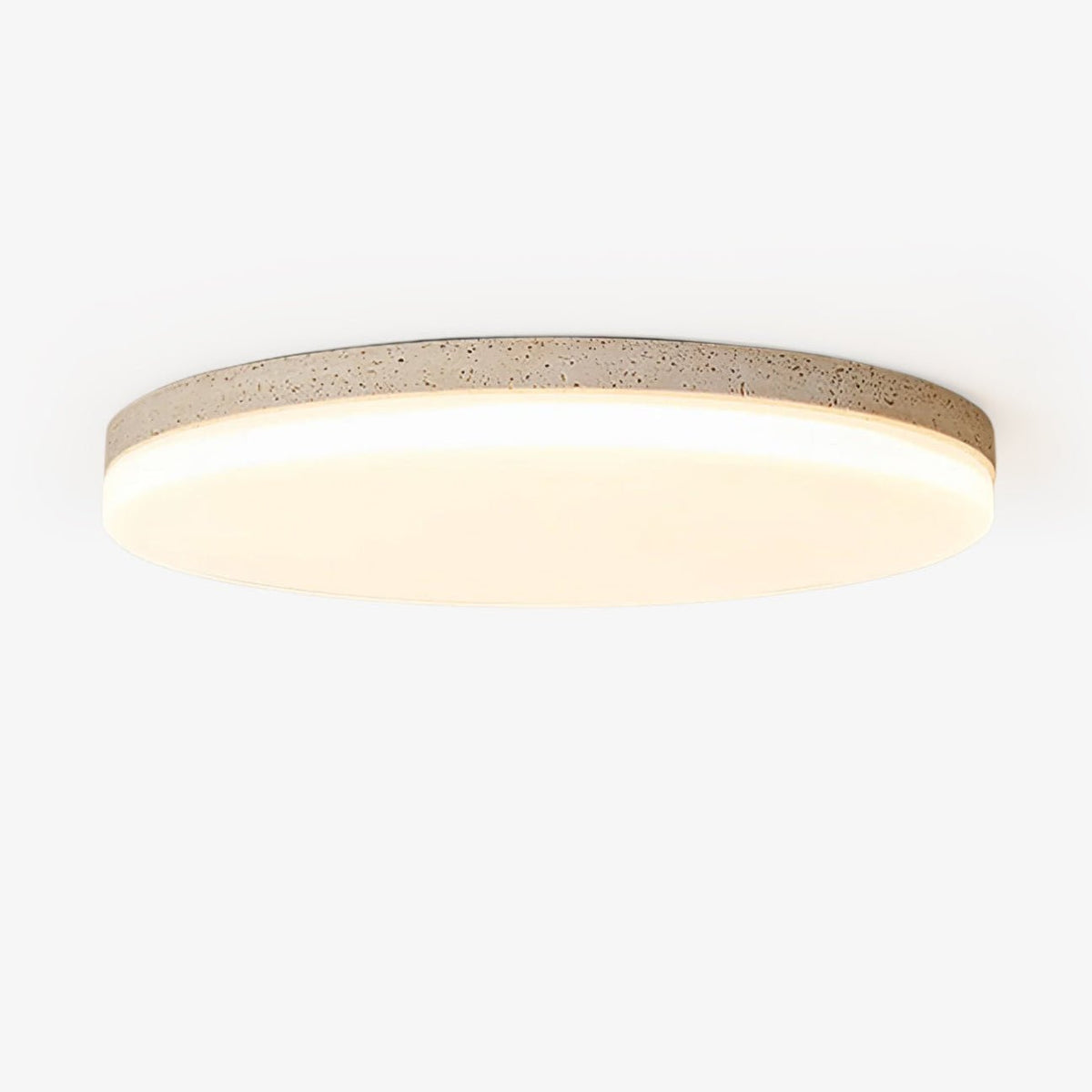 Sloane plafondlamp in geel travertin