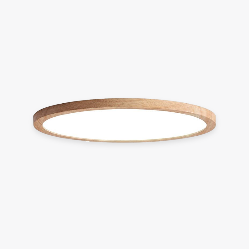 Ozawa Moderne Ronde LED Plafondlamp Hout/Acryl Slaap/Eet/Woonkamer