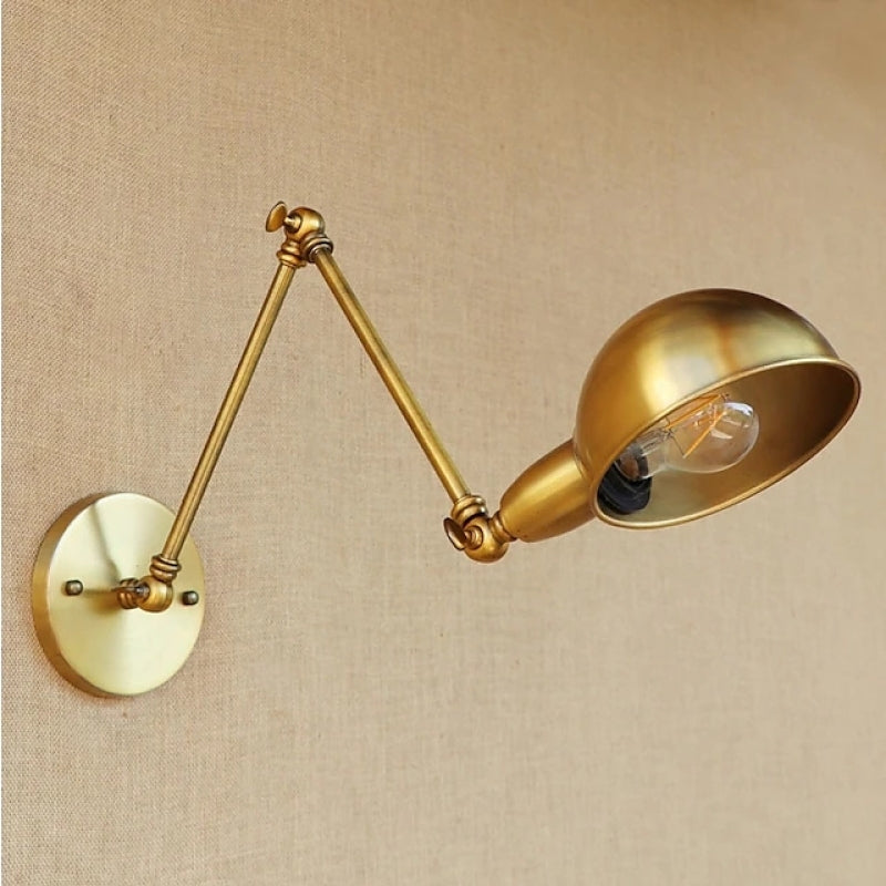 Brady Vintage Kleine LED Wandlampen Bronze Metaal Slaapkamer