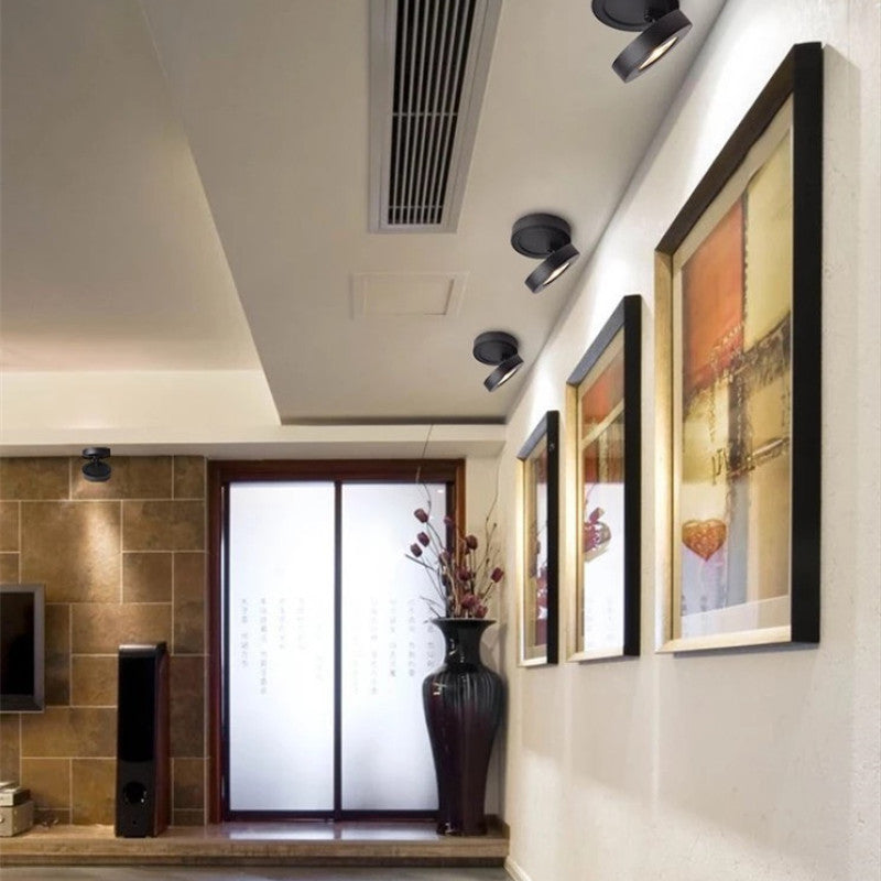 Novak Moderne Verstelbare Vierkante Plafondspot Zwart/Wit Hal/Slaapkamer