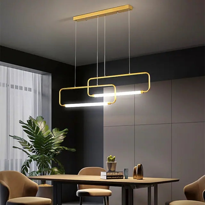 Bouvet Moderne Minimalistische Hanglampen Zwart Goud Woonkamer