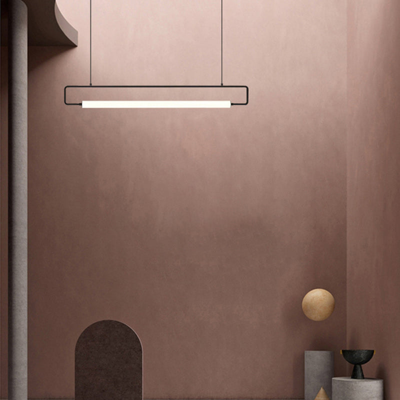 Edge Moderne LED Hanglamp Zwart/Goud Metaal Acryl Woon/Eetkamer