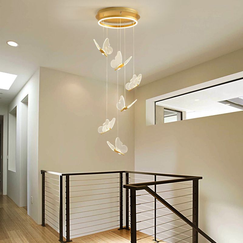 Olivia Vintage Design LED Hanglamp Metaal Goud Slaapkamer Woonkamer
