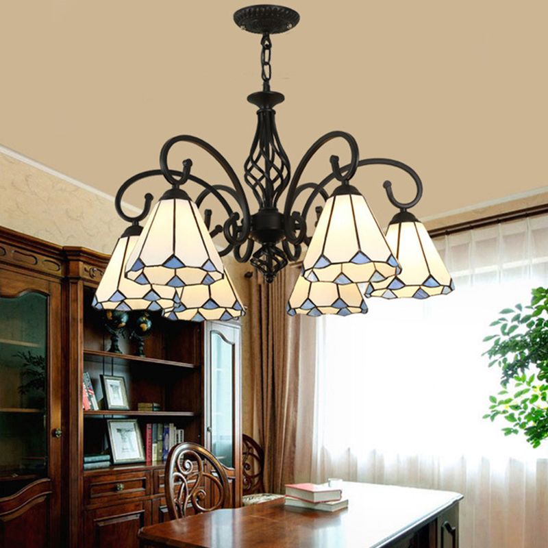Silva Vintage Design LED Kroonluchter Wit Woonkamer Slaapkamer