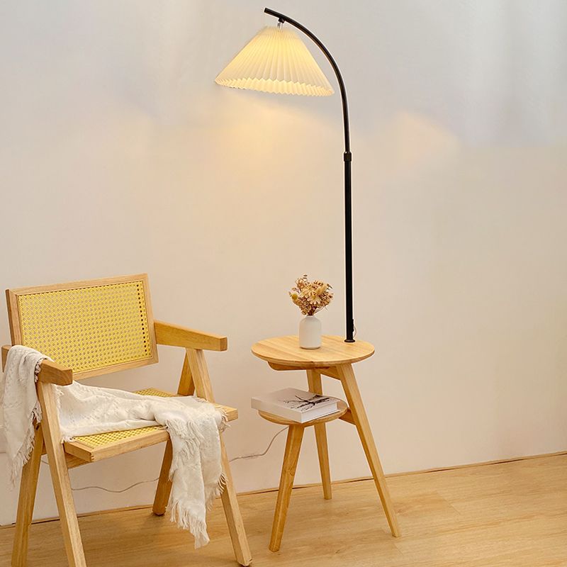 Ozawa Retro Design LED Geplooide Vloerlamp Metaal/Hout  Nachtkastje Eetkamer/Woonkamer