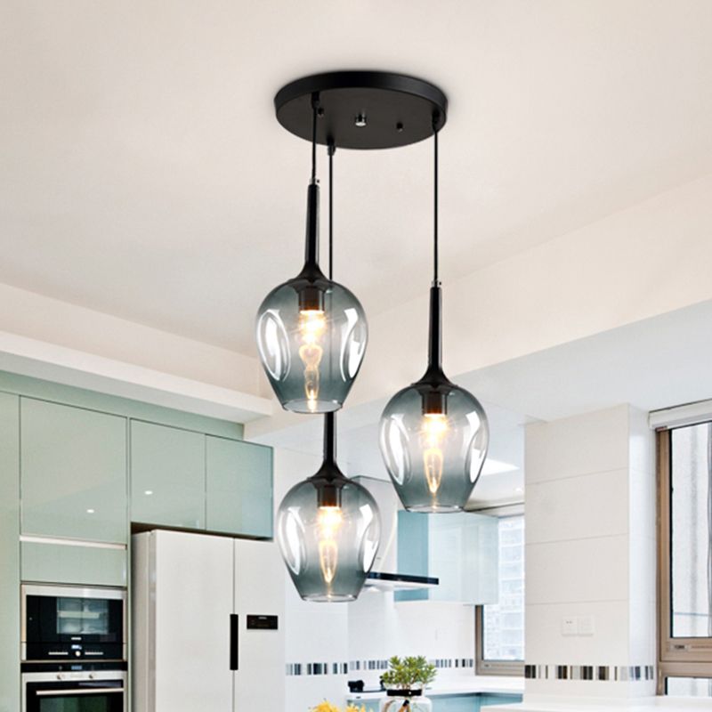 Valentina Moderne Design LED Hanglamp Glas Slaapkamer Woonkamer