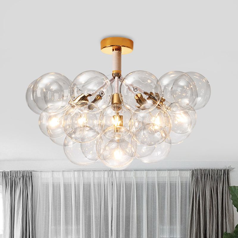 Valentina Vintage Design LED Plafondlamp Glas Slaapkamer Woonkame