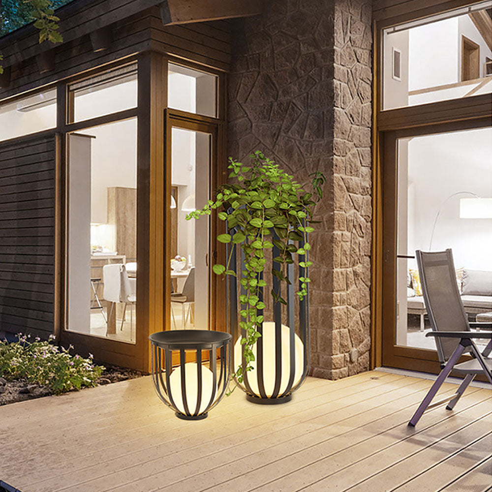 Orr Moderne LED Design Buitenlamp Metaal Zwart Tuin/Stoeprand/Balkon