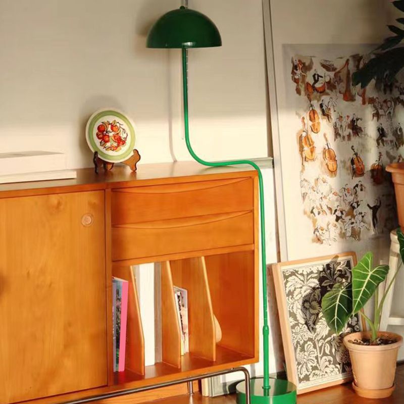 Salgado Moderne Design Vloerlamp Paddestoel Midden Eeuwenoud Boog Metaal/Glas Groen Eetkamer