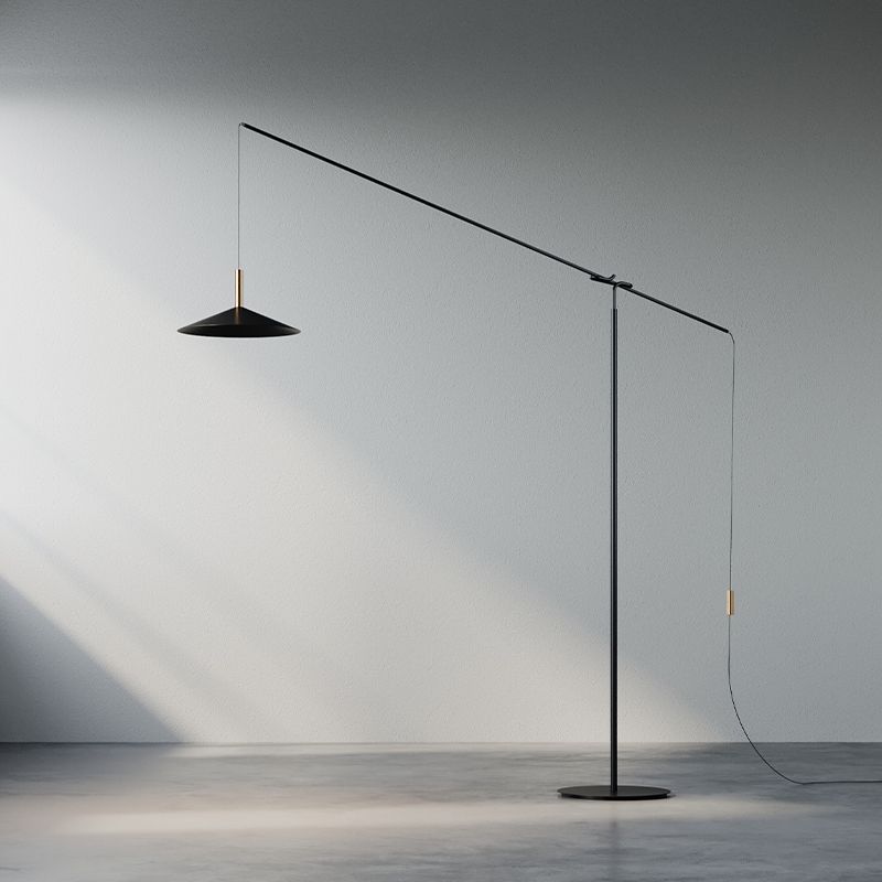 Carins Moderne Design LED Vloerlamp Zwart Metaal Woonkamer