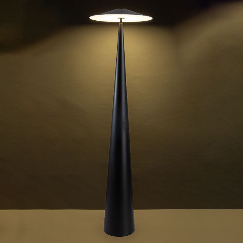 Salgado Moderne Design LED Schotelvormige Vloerlamp Zwart Metalen Eetkamer/Woonkamer