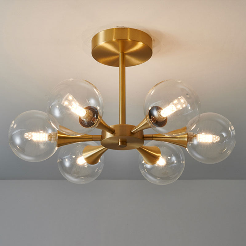 Valentina Bubble Plafondlampen Messing Metaal Glas Woonkamer Eetkamer