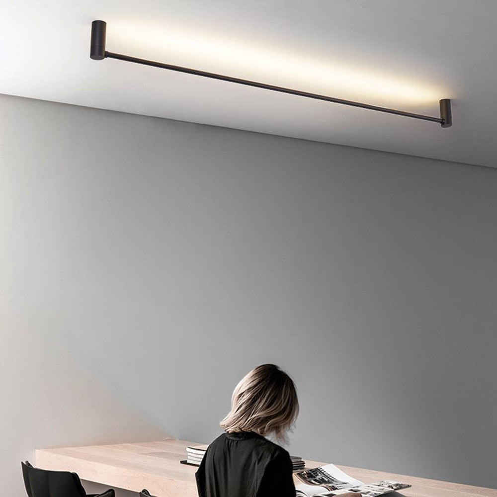 Edge Moderne Lineair LED Plafondlamp Zwart Wit Metaal Keuken