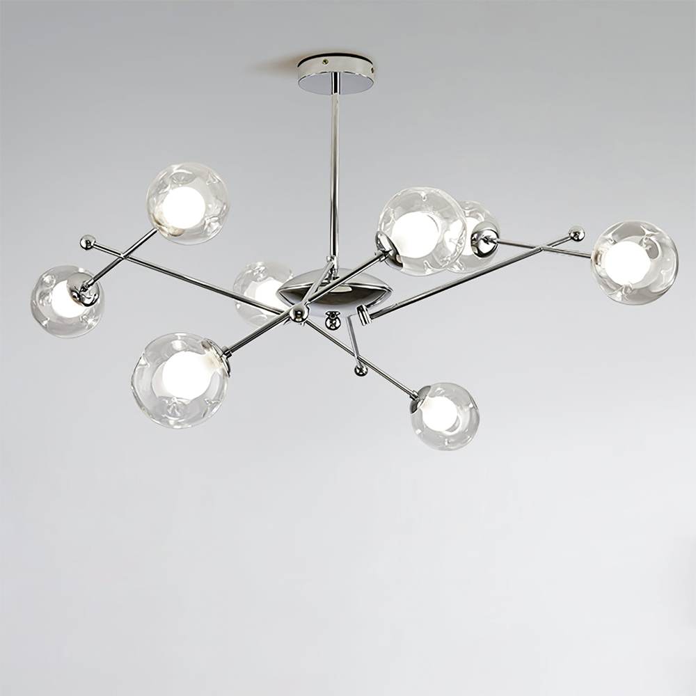 Valentina Nordic Bauhaus Kroonluchters Metaal Glas Woonkamer
