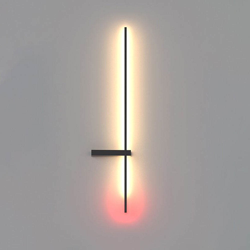 Edge Industriele LED Wandlamp Wit/Zwart/Rood Woon/Slaapkamer Metaal&Acryl