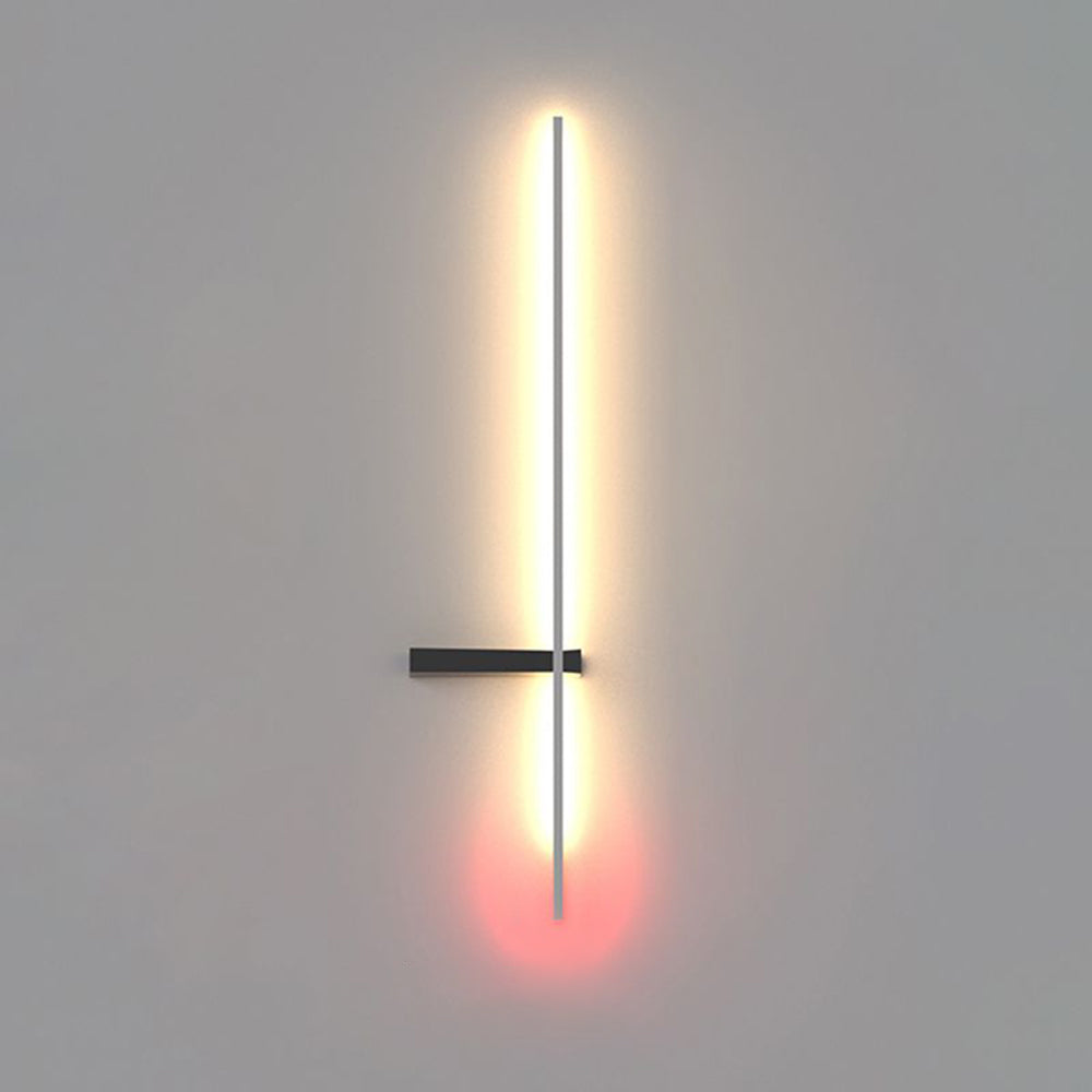 Edge Industriele LED Wandlamp Wit/Zwart/Rood Woon/Slaapkamer Metaal&Acryl